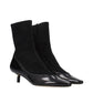 Jacquemus Black Leather Ankle Boots