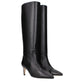 Paris Texas Black Leather Ankle Boots