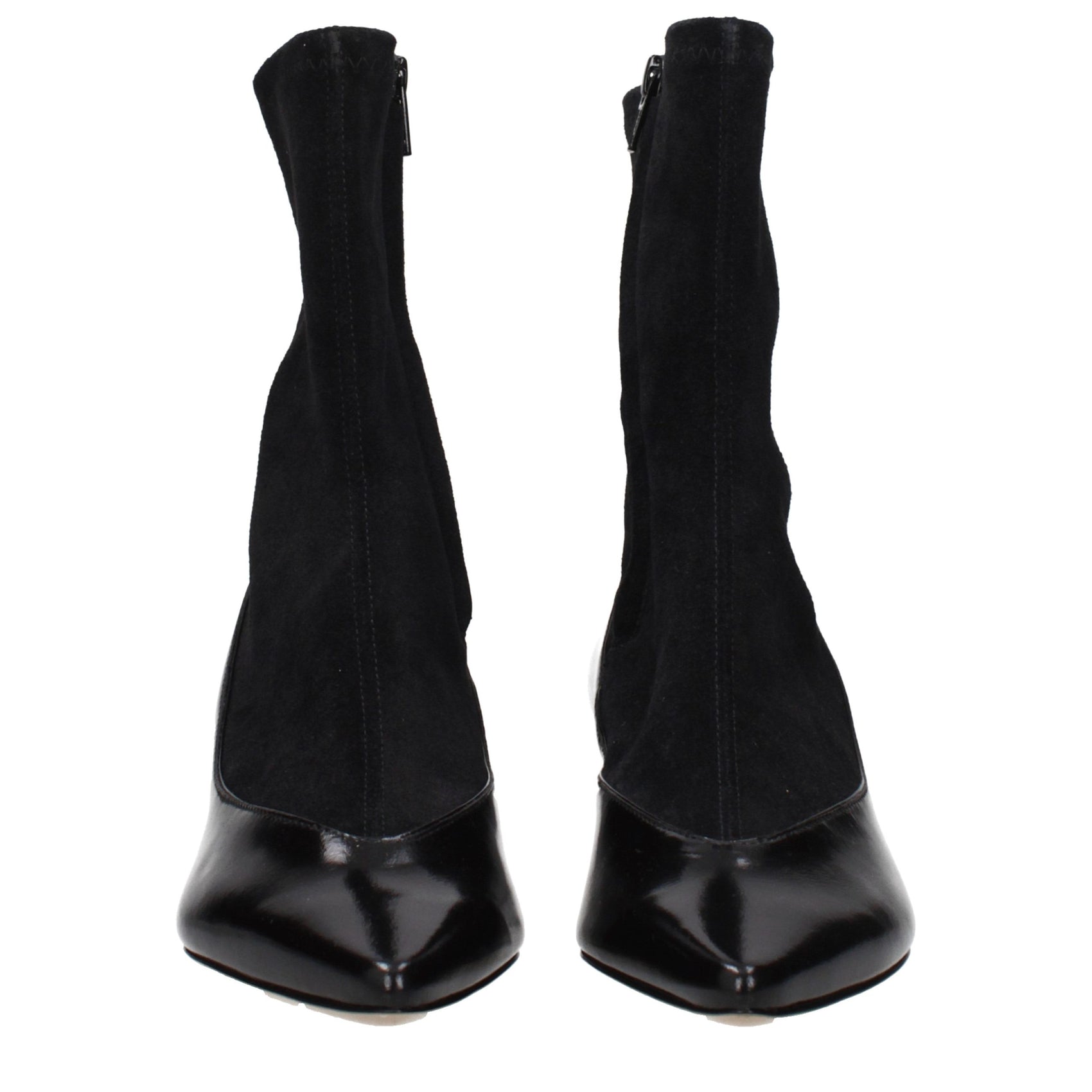 Jacquemus Black Leather Ankle Boots