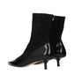 Jacquemus Black Leather Ankle Boots