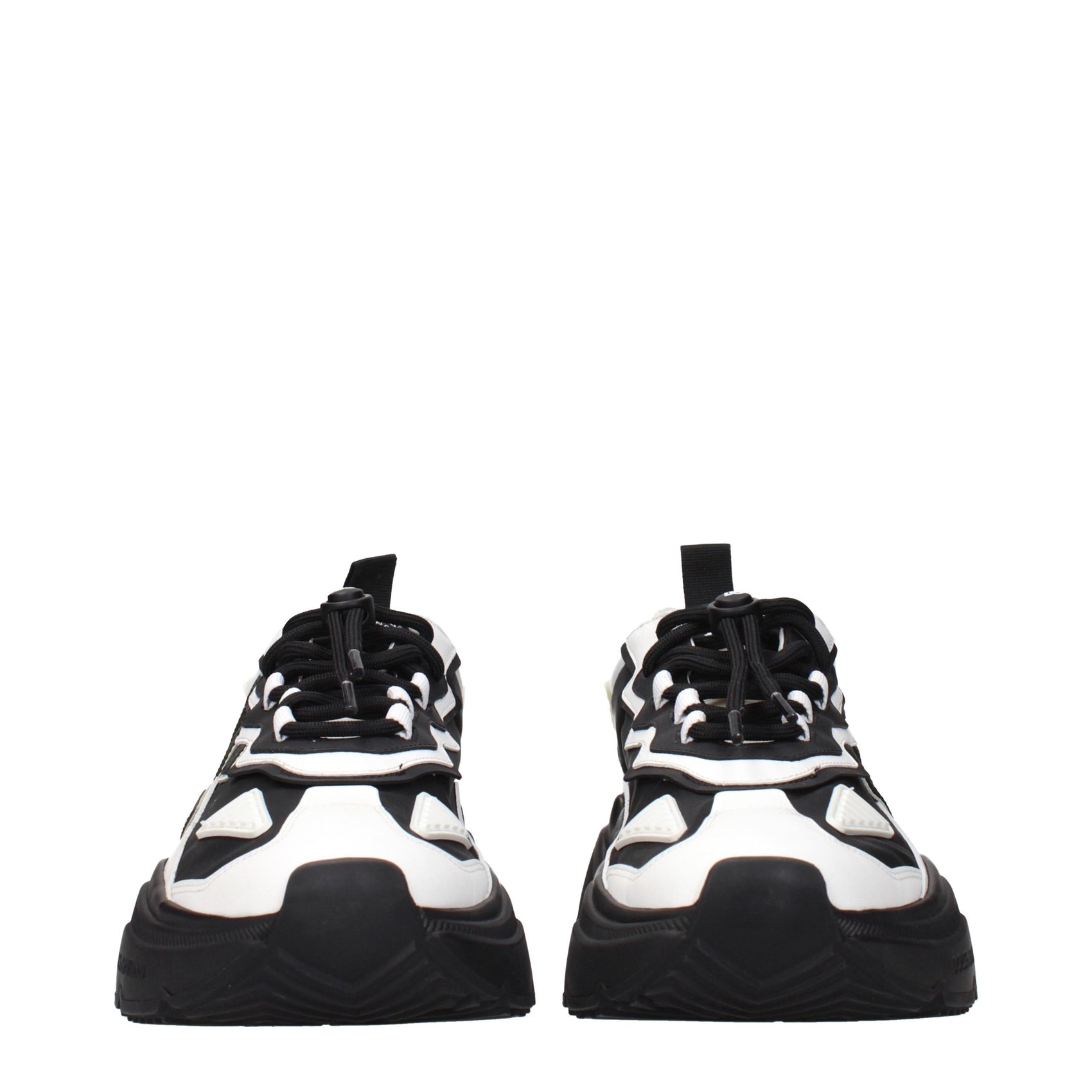 Dolce & Gabbana White Leather Chunky Sneakers
