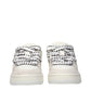 Barrow White Leather Low Top Sneakers