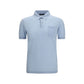 Aragona Cashmere Blue Cotton Polo Shirt