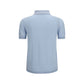 Aragona Cashmere Blue Cotton Polo Shirt