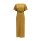 PINKO Brown Cotton Casual Dress