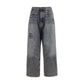 Balenciaga Gray Cotton Relaxed Fit Jeans