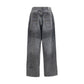 Balenciaga Gray Cotton Relaxed Fit Jeans