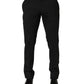 Dolce & Gabbana Black Cotton Dress Formal Men Trouser Pants