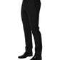 Dolce & Gabbana Black Cotton Dress Formal Men Trouser Pants