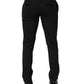 Dolce & Gabbana Black Cotton Dress Formal Men Trouser Pants