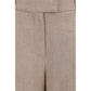 Brunello Cucinelli Beige Linen Casual Pants