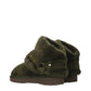 Burberry Green Leather Ankle Boots