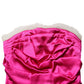 Dolce & Gabbana Hot Pink Ruched Satin Strapless Gown Dress
