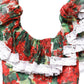 Dolce & Gabbana Multicolor Geranium Flower Lace Maxi Dress
