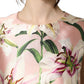 Dolce & Gabbana Light Pink LilyPrint Sleeveless Sheath Dress