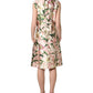 Dolce & Gabbana Light Pink LilyPrint Sleeveless Sheath Dress