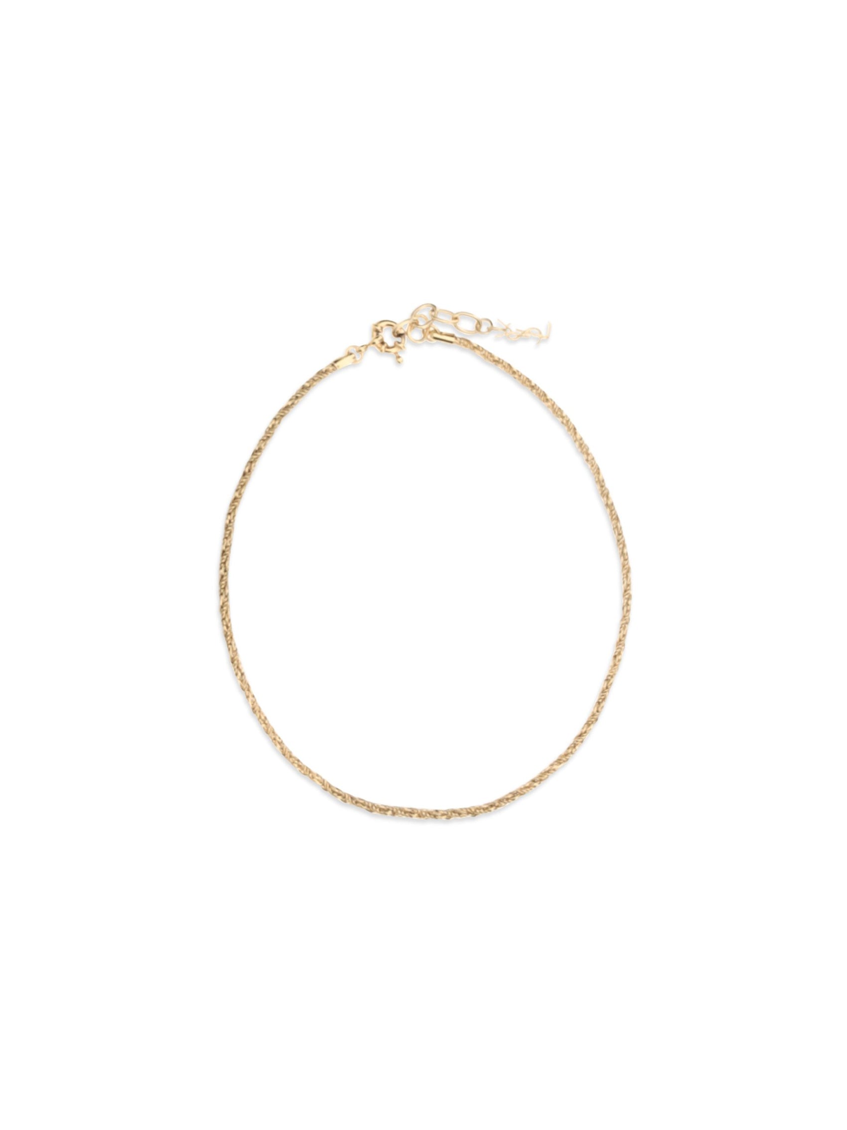 Saint Laurent Gold Brass Necklace