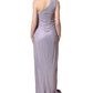 Dolce & Gabbana Purple Crystal OneShoulder EveningGown Dress