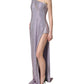 Dolce & Gabbana Purple Crystal OneShoulder EveningGown Dress