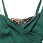 Dolce & Gabbana Green Ruched Sweetheart Bodycon Midi Dress