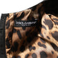 Dolce & Gabbana Black Floral Jacquard Flared A-line Dress
