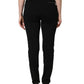 Dolce & Gabbana Black Viscose Mid Waist Skinny Trouser Pants