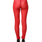 Dolce & Gabbana Red Nylon Stretch Slim Legging Trouser Pants