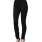 Dolce & Gabbana Black Nylon Stretch Skinny High Waist Pants