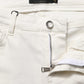 Dolce & Gabbana White Tattered Skinny Cotton Denim Jeans