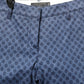 Dolce & Gabbana Blue Polka Dotted Slim Fit Capri Denim Jeans