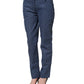 Dolce & Gabbana Blue Polka Dotted Slim Fit Capri Denim Jeans