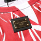 Dolce & Gabbana Red White Abstract Cotton Sleeveless Tank Top