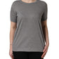 Dolce & Gabbana Grey Cotton Short Sleeves Crew Neck T-shirt