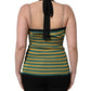 Dolce & Gabbana Multicolor Stripes Wool Knit Halter Tank Top