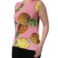 Dolce & Gabbana Pink Pineapple Roundneck Sleeveless Tank Top