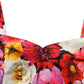 Dolce & Gabbana Multicolor Floral Cropped Bustier Tank Top