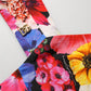Dolce & Gabbana Multicolor Floral Cropped Bustier Tank Top