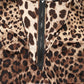 Dolce & Gabbana Brown Leopard Print Cropped Silk Tank Top