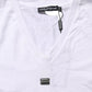 Dolce & Gabbana White Logo Embroidered TieWaist Cropped Top