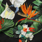 Dolce & Gabbana Black Tropical Print Cotton Round Neck T-Shirt