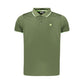 Lotto Green Polyester Men's Polo Shirt