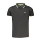 Lotto Black Polyester Men's Polo Shirt