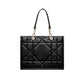 Dior Black Leather Tote Bag