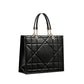 Dior Black Leather Tote Bag