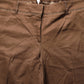 Cavalli Class Brown High Waist Flared Trouser Pants