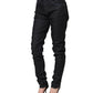 Acht Black Cotton Stretch HighWaist Skinny Denim Trouser Jeans