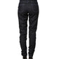 Acht Black Cotton Stretch HighWaist Skinny Denim Trouser Jeans