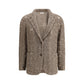 Brunello Cucinelli Brown Silk Blazer