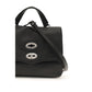 Zanellato Black Calf Leather Bos Taurus Handbag