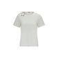 Burberry White Cotton T-Shirt